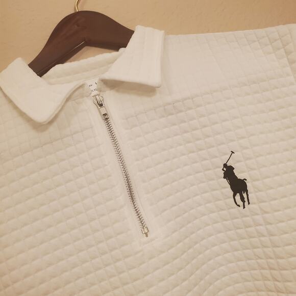 Men's Cream Casual Short Sleeve Shirt and Shorts Set w/Pockets Sz M - Picture 2 of 6